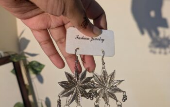 OXIDISED HOOK EARRINGS