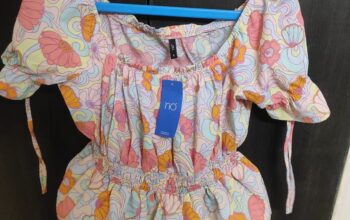 Multi colour peplum top